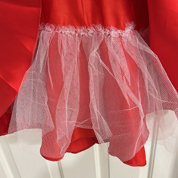 Red Satin Beaded Cocktail Dress Size XS Worn Once Coya Collection (Dillard’s) - Picture 5 of 6